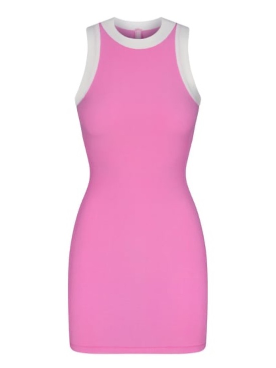 SKIMS Dresses & Skirts - Skims soft lounge ringer mini tank dress blush pink multi nwt XS💖rare! 57